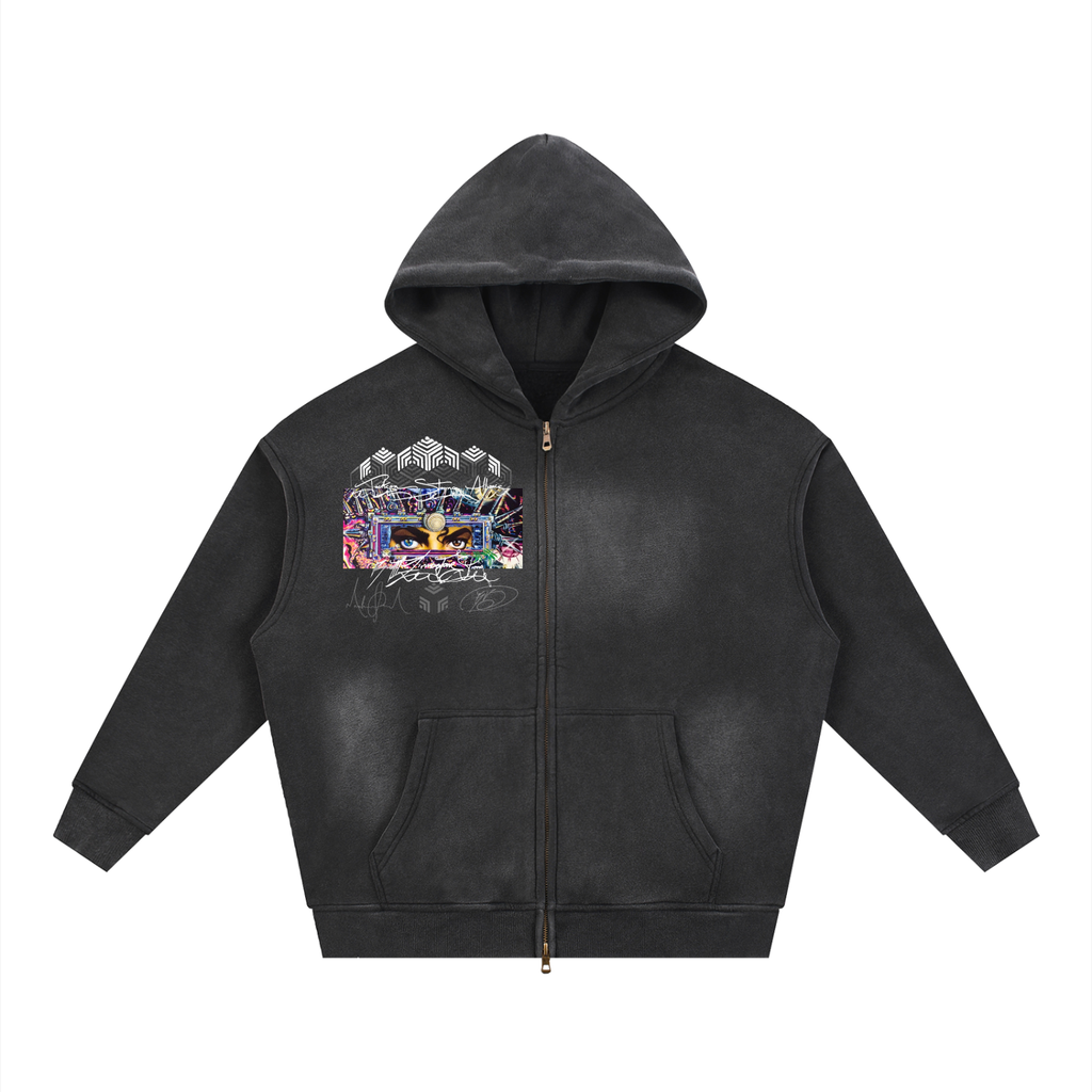 JSA® Dangerous Sunfade Zip Up Hoodie