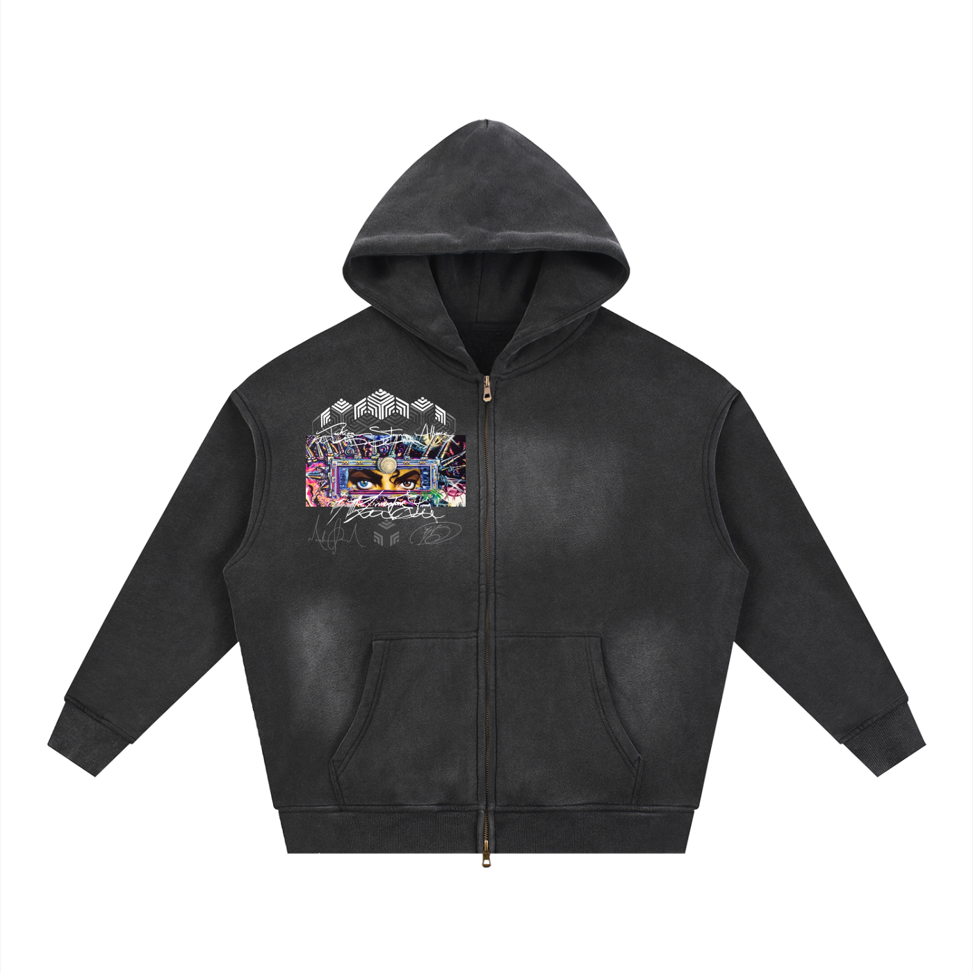 JSA® Dangerous Sunfade Zip Up Hoodie